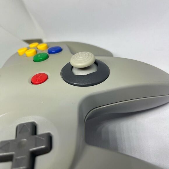 N64 Nintendo OEM Gray Controller New GC style Joystick User Tested Everything Wo - Picture 5 of 6